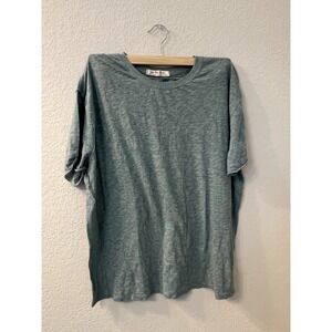 We The Free Light Blue Marled Short Sleeve Tee